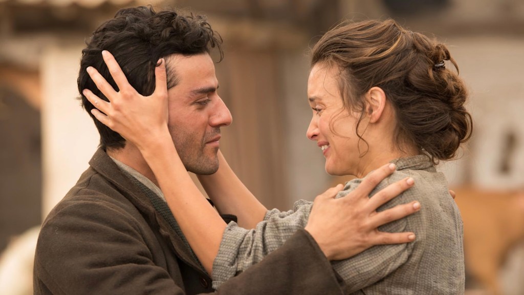 Oscar Isaac and Charlotte Le Bon in The Promise